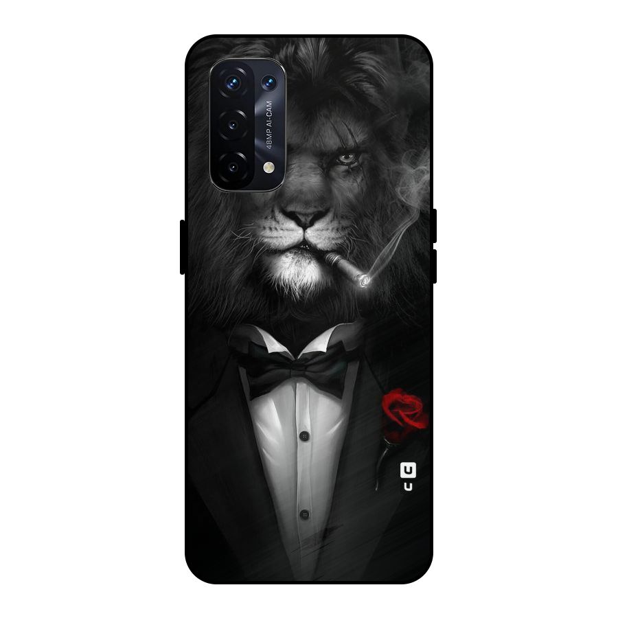 Lion Class Metal Back Case for Oppo A74 5G