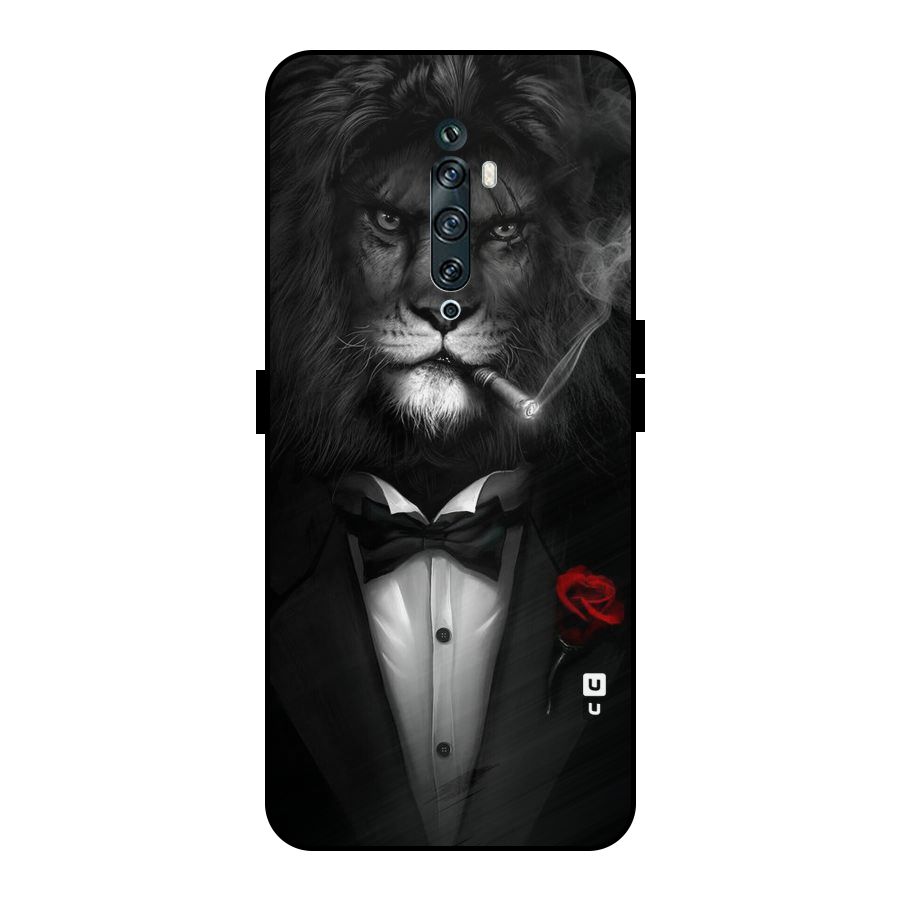 Lion Class Metal Back Case for Oppo Reno2 F