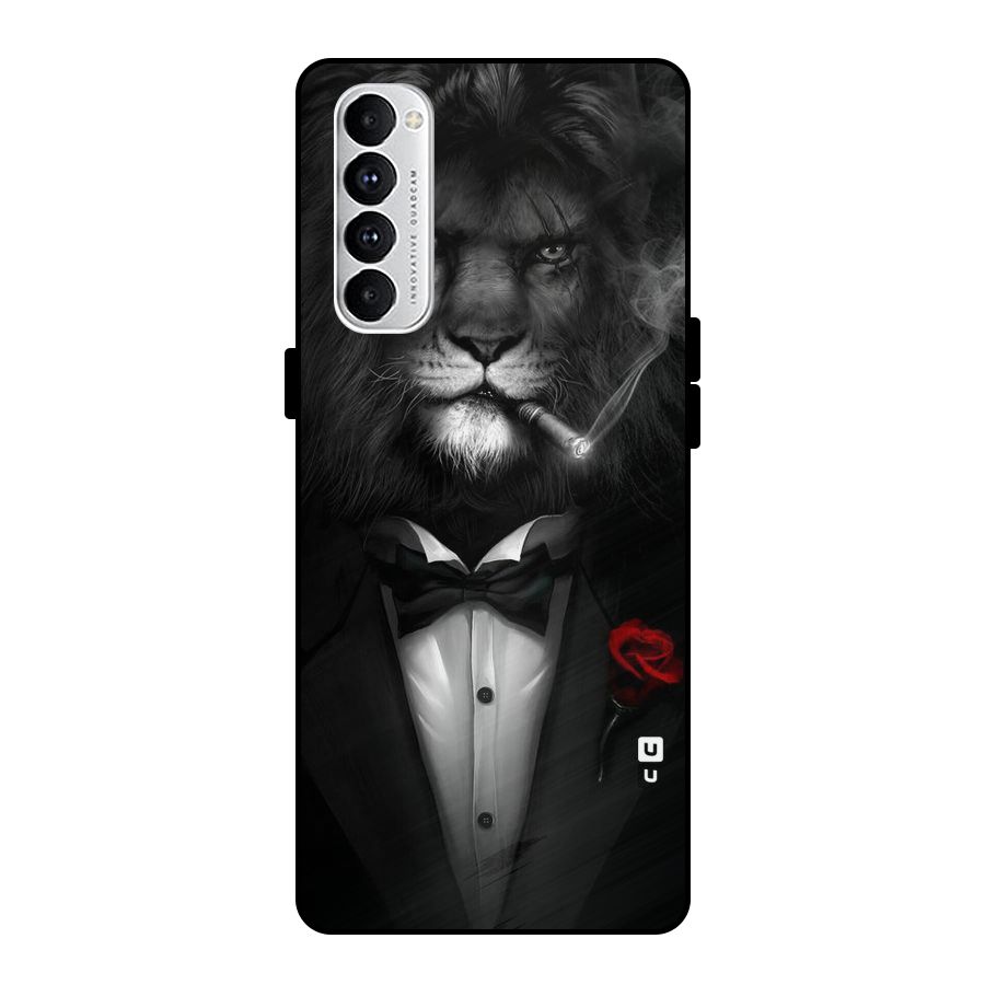 Lion Class Metal Back Case for Oppo Reno4 Pro