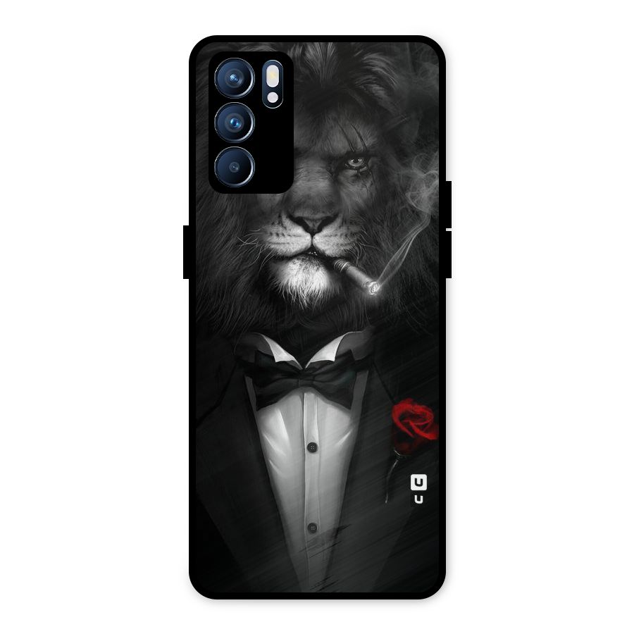 Lion Class Metal Back Case for Oppo Reno6 5G