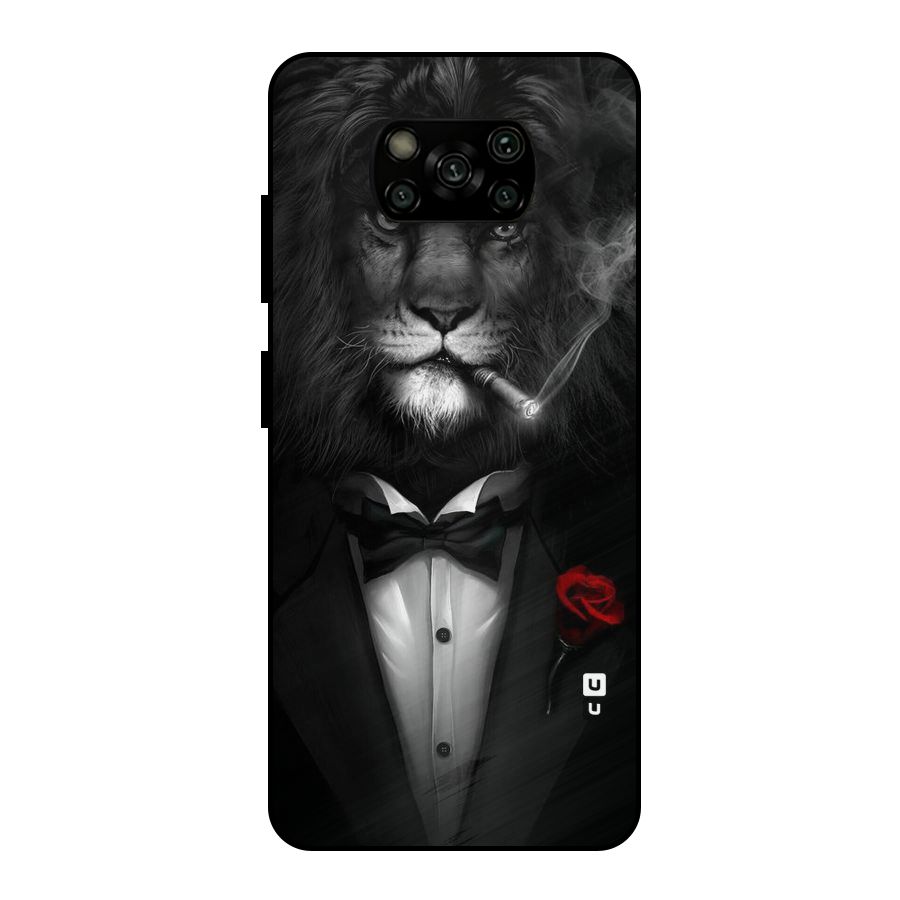 Lion Class Metal Back Case for Poco X3