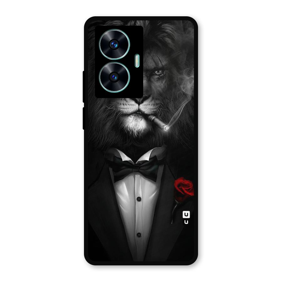 Lion Class Metal Back Case for Realme Narzo N55