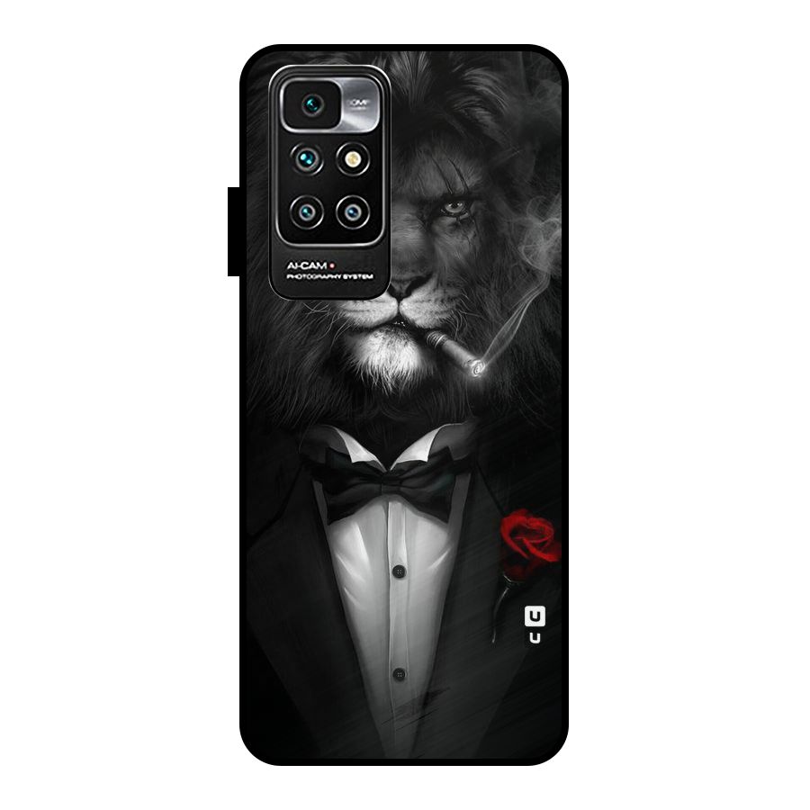 Lion Class Metal Back Case for Redmi 10 Prime