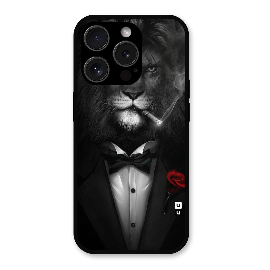 Lion Class Metal Back Case for iPhone 15 Pro
