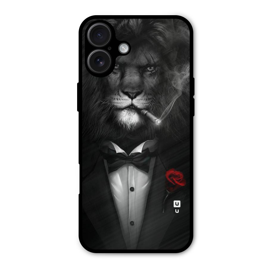 Lion Class Metal Back Case for iPhone 16 Plus