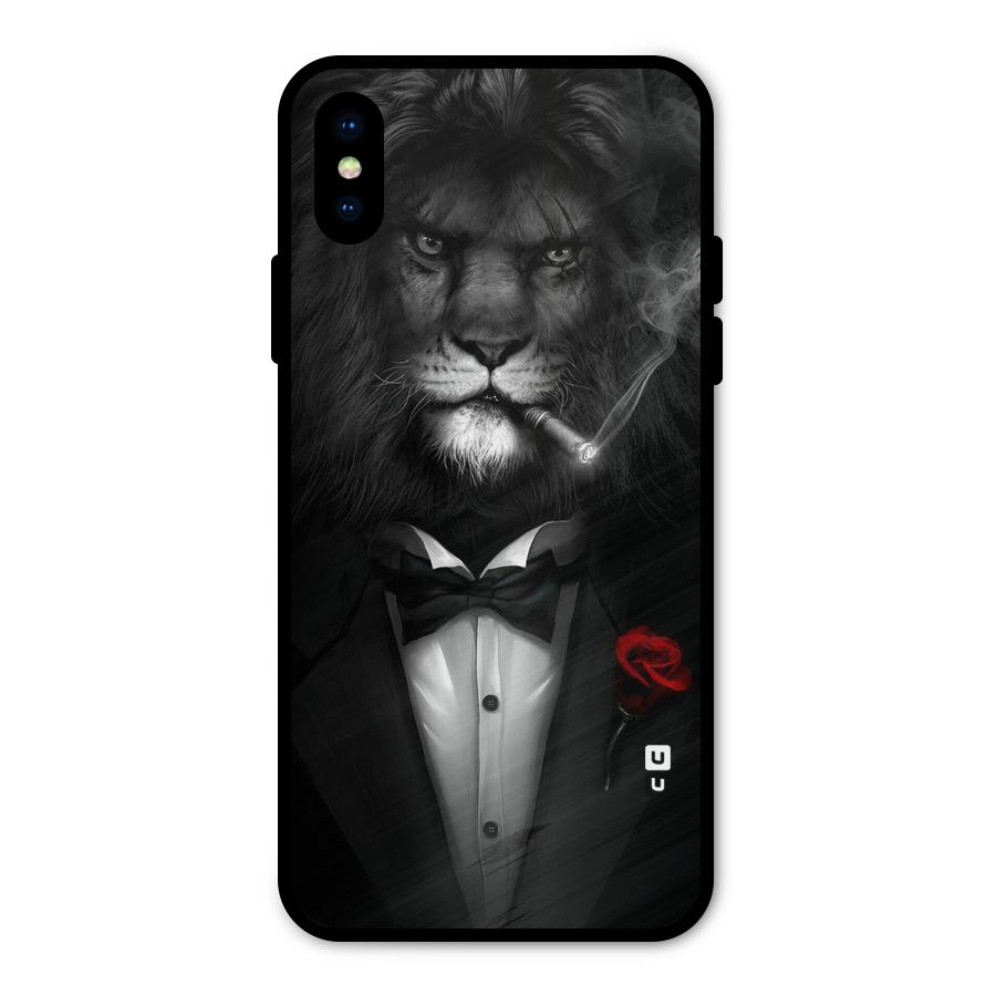 Lion Class Metal Back Case for iPhone XS