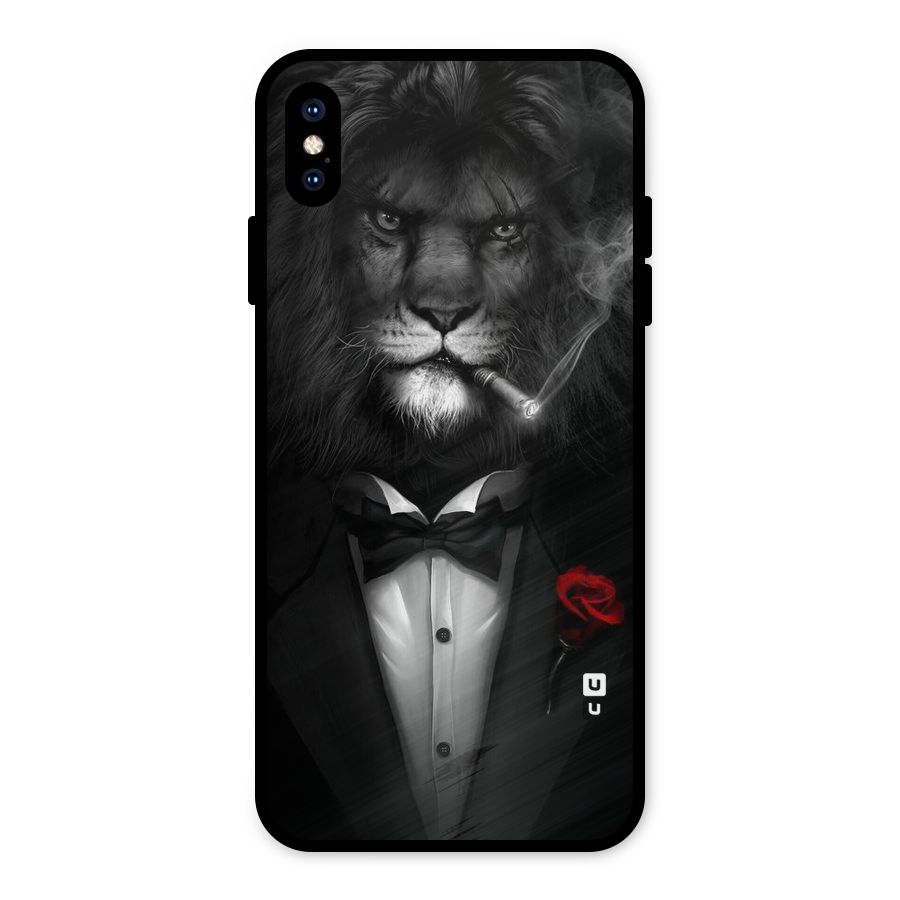 Lion Class Metal Back Case for iPhone XS Max