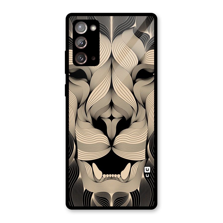 Lion Shape Design Glass Back Case for Galaxy Note 20