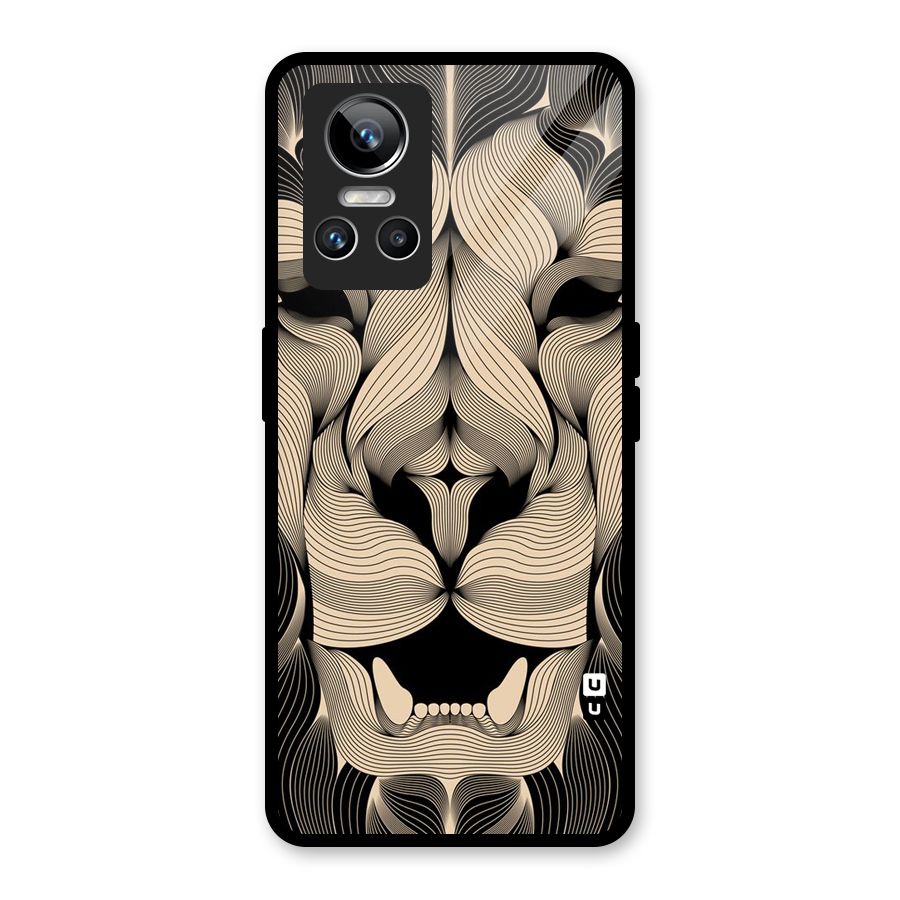 Lion Shape Design Glass Back Case for Realme GT Neo 3