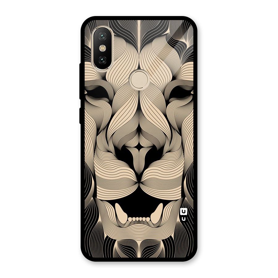 Lion Shape Design Glass Back Case for Redmi A2