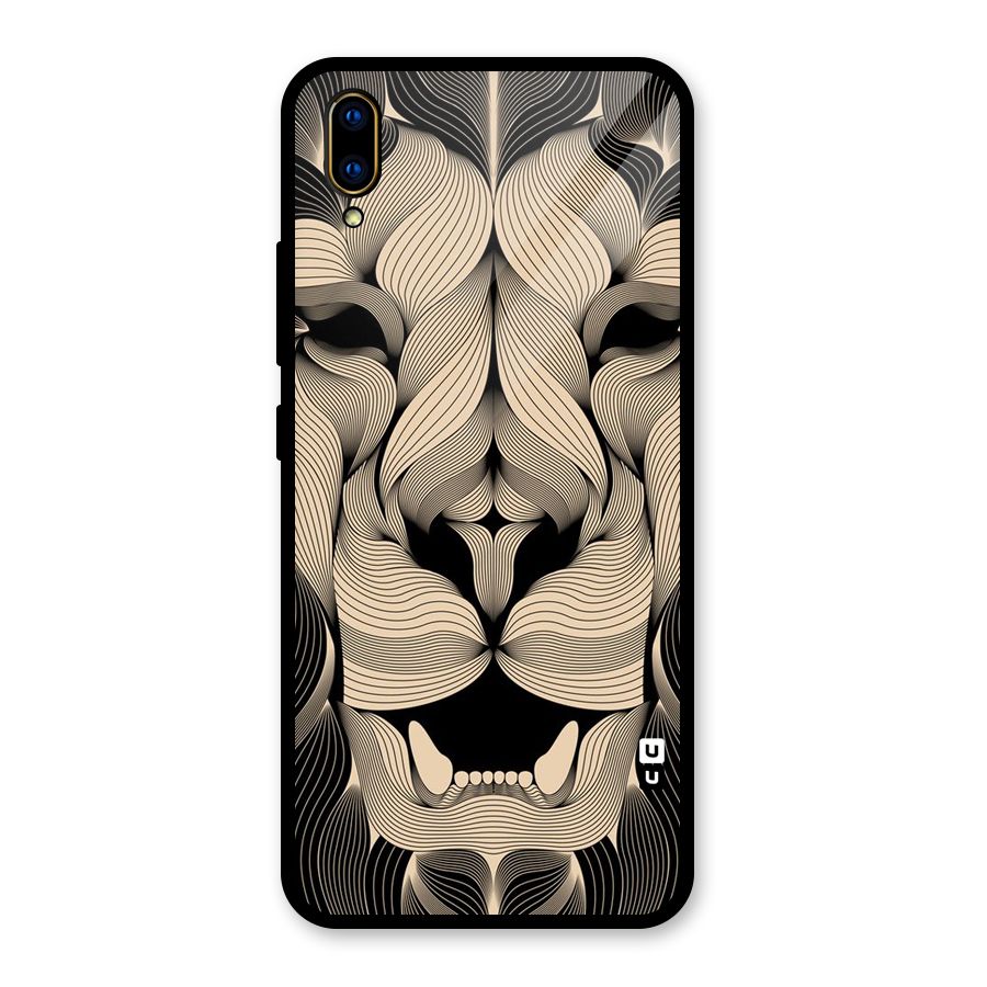 Lion Shape Design Glass Back Case for Vivo V11 Pro