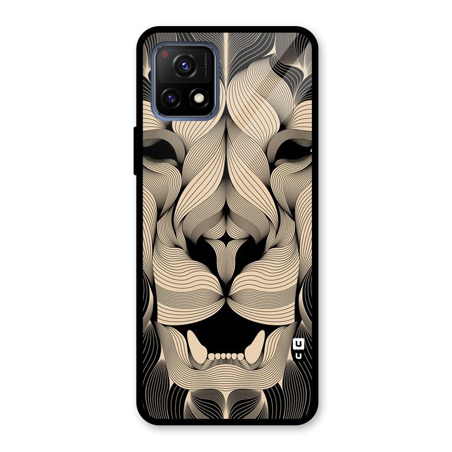 Lion Shape Design Glass Back Case for Vivo Y72 5G