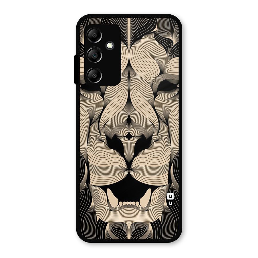 Lion Shape Design Metal Back Case for Galaxy A14 5G