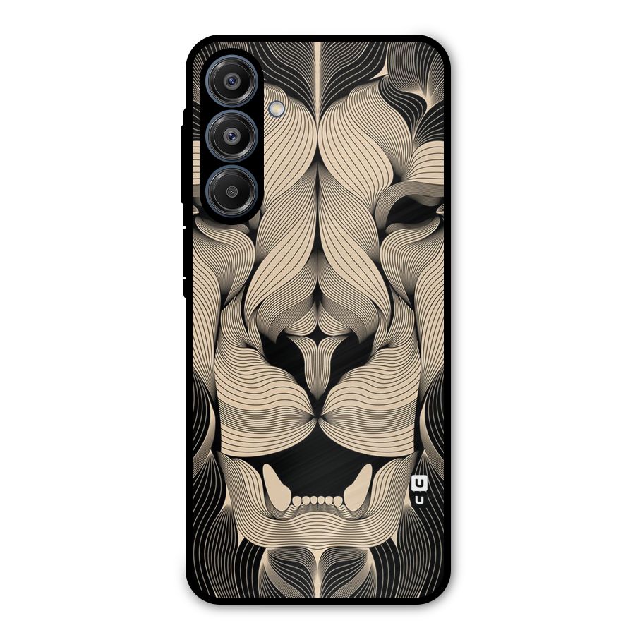 Lion Shape Design Metal Back Case for Galaxy A16 5G