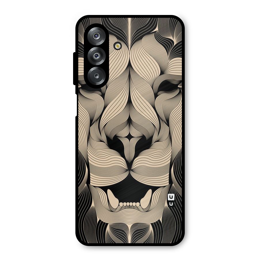Lion Shape Design Metal Back Case for Galaxy A26