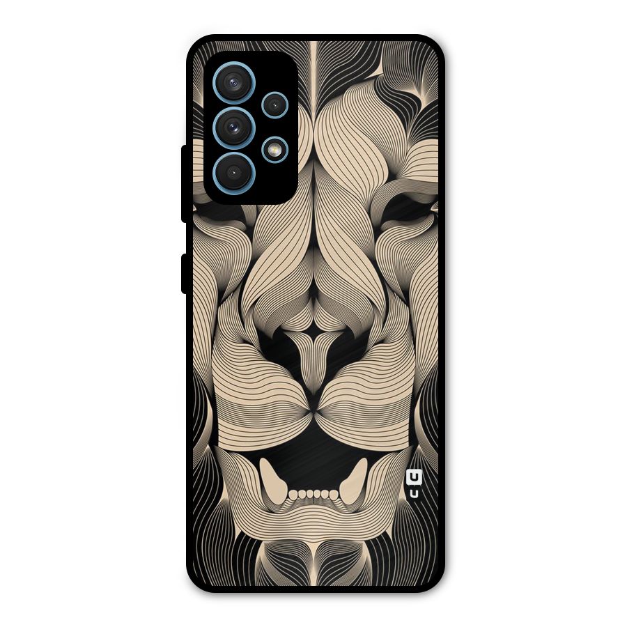 Lion Shape Design Metal Back Case for Galaxy A32