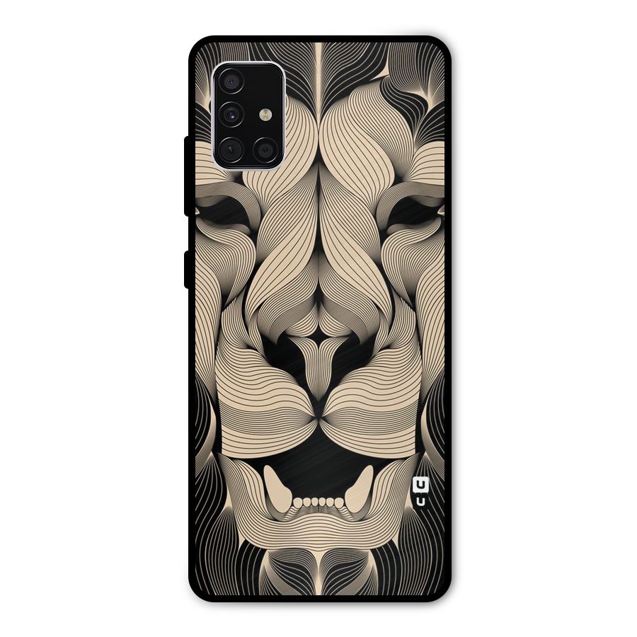 Lion Shape Design Metal Back Case for Galaxy A51
