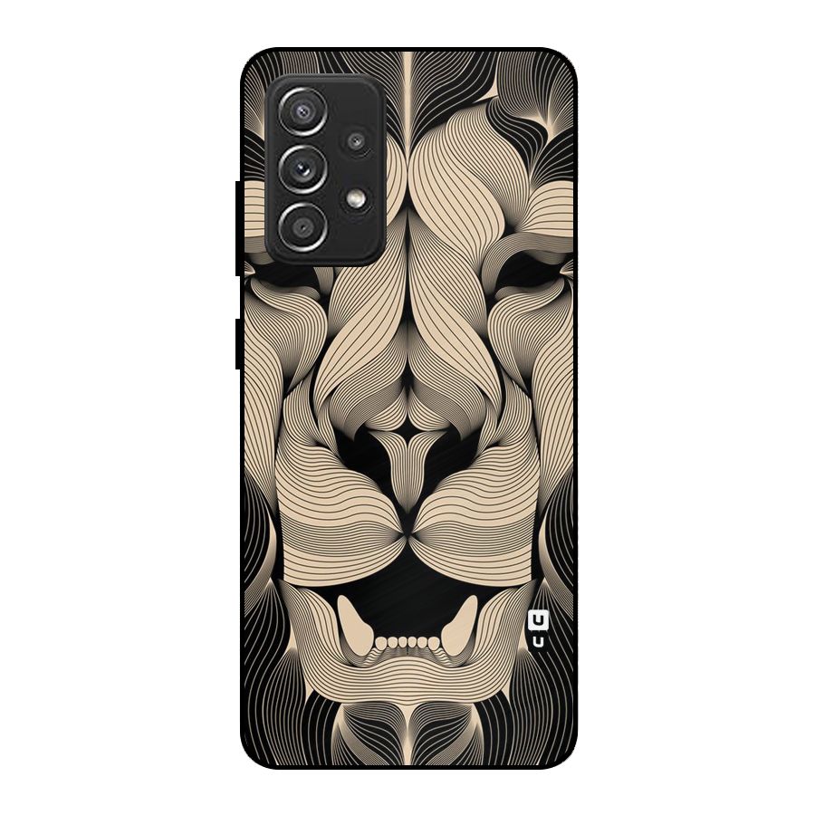 Lion Shape Design Metal Back Case for Galaxy A52s 5G