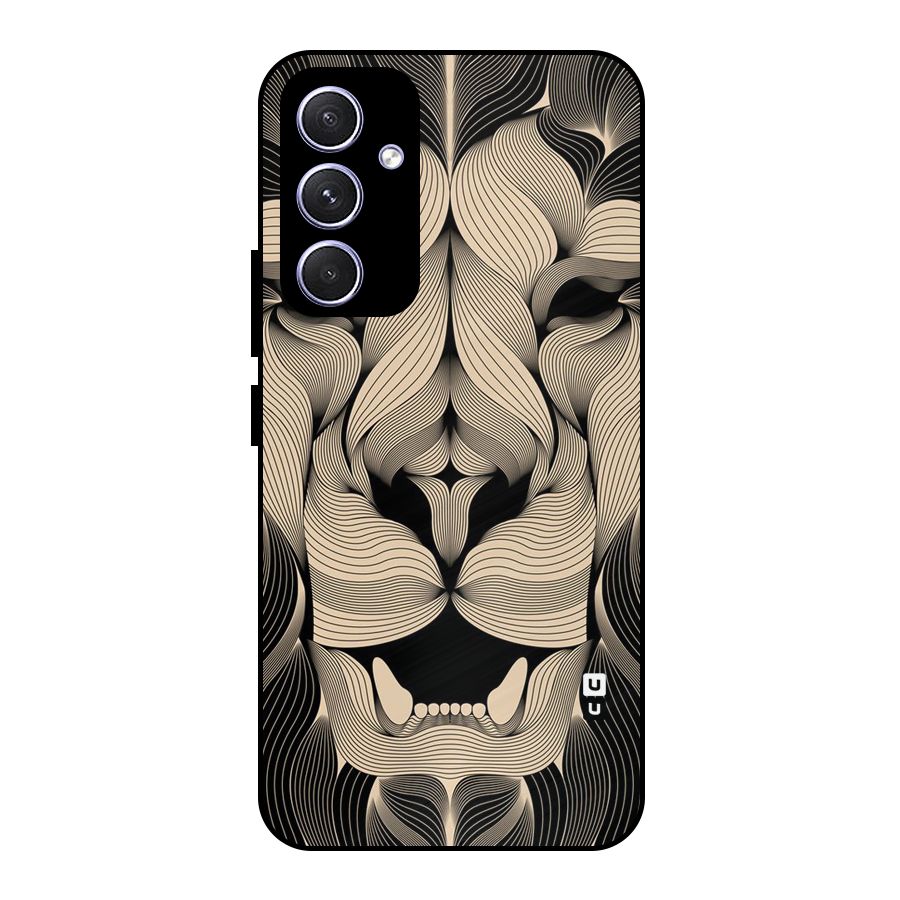 Lion Shape Design Metal Back Case for Galaxy A54
