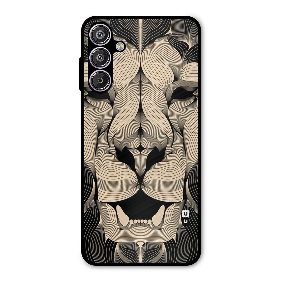 Lion Shape Design Metal Back Case for Galaxy F15