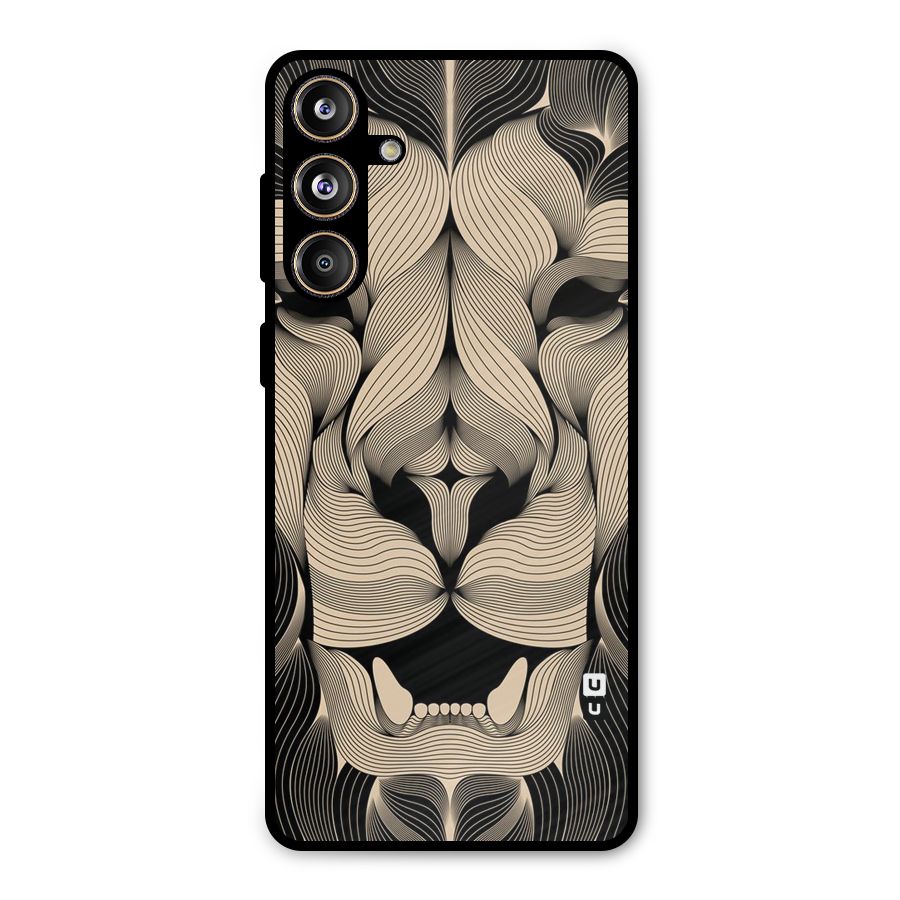 Lion Shape Design Metal Back Case for Galaxy F55