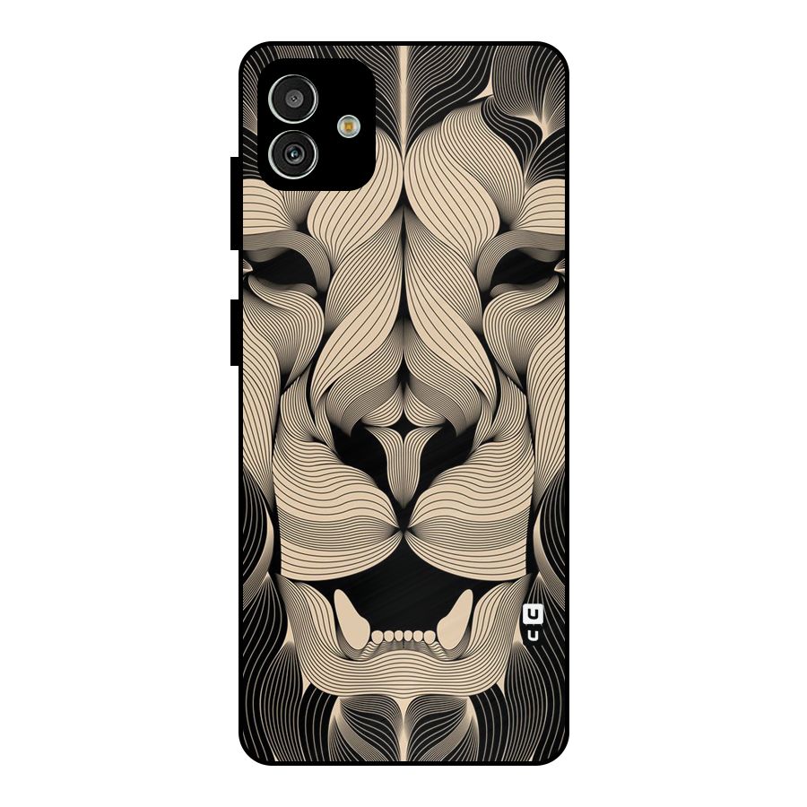 Lion Shape Design Metal Back Case for Galaxy M13 5G