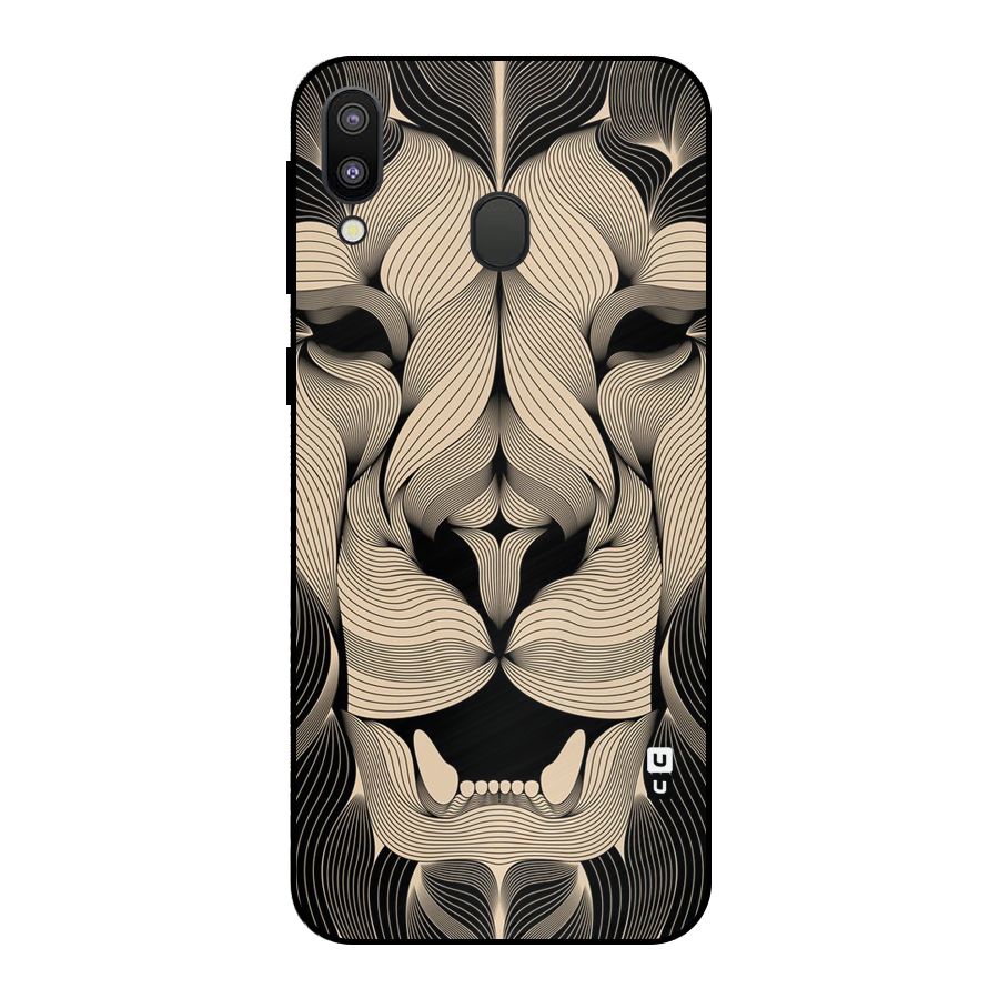 Lion Shape Design Metal Back Case for Galaxy M20