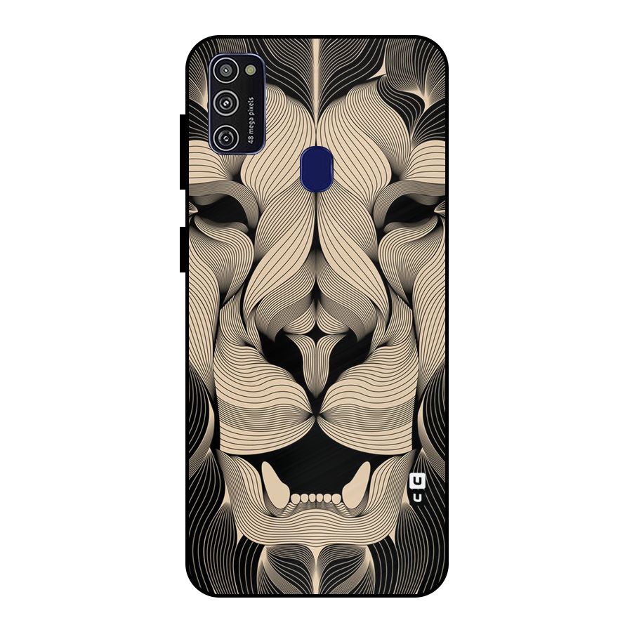 Lion Shape Design Metal Back Case for Galaxy M30s