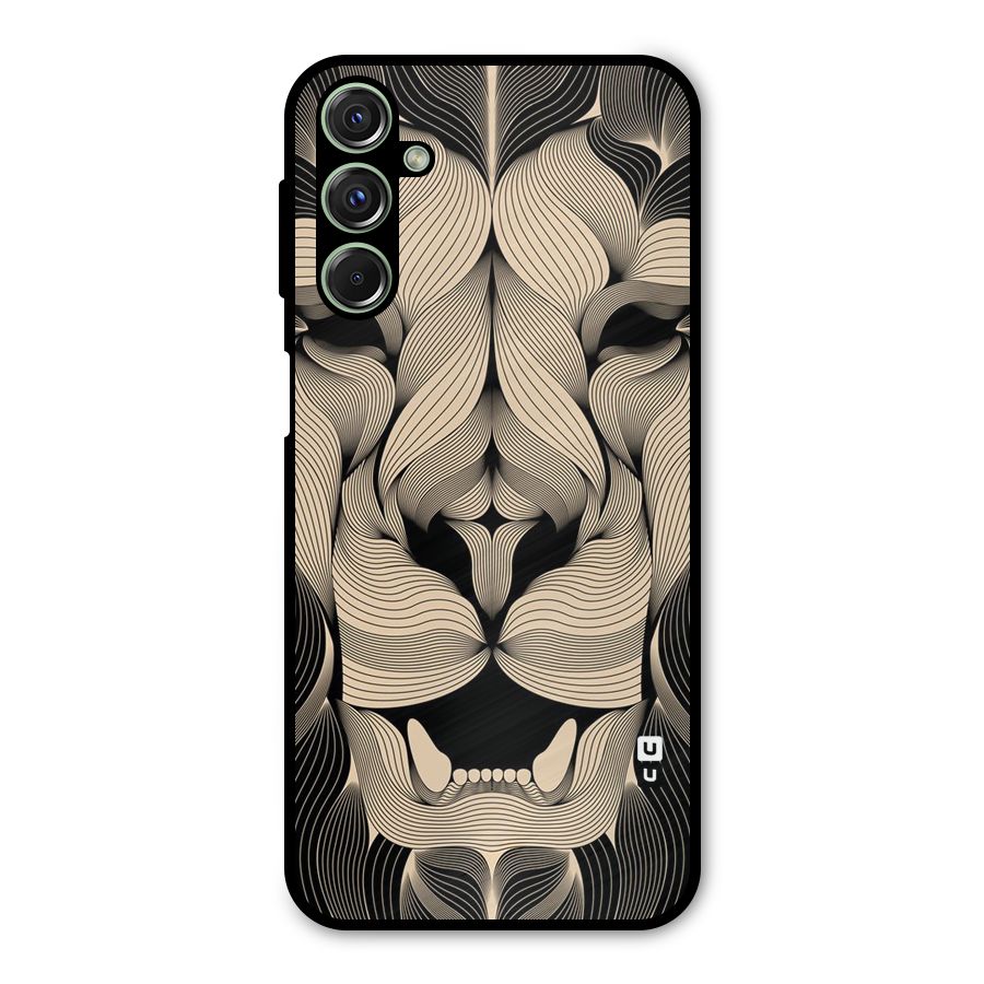 Lion Shape Design Metal Back Case for Galaxy M34