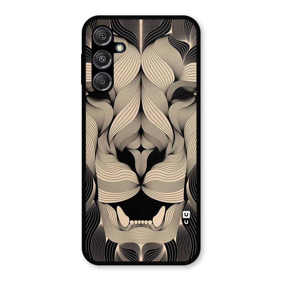 Lion Shape Design Metal Back Case for Galaxy M34 5G