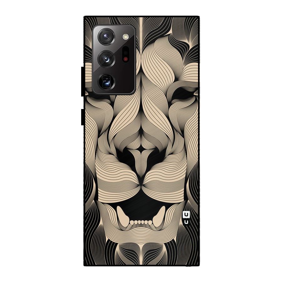 Lion Shape Design Metal Back Case for Galaxy Note 20 Ultra