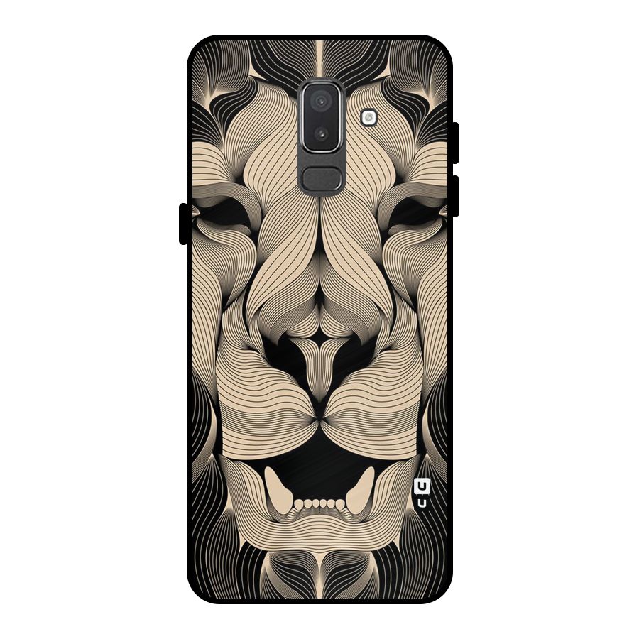 Lion Shape Design Metal Back Case for Galaxy On8 (2018)