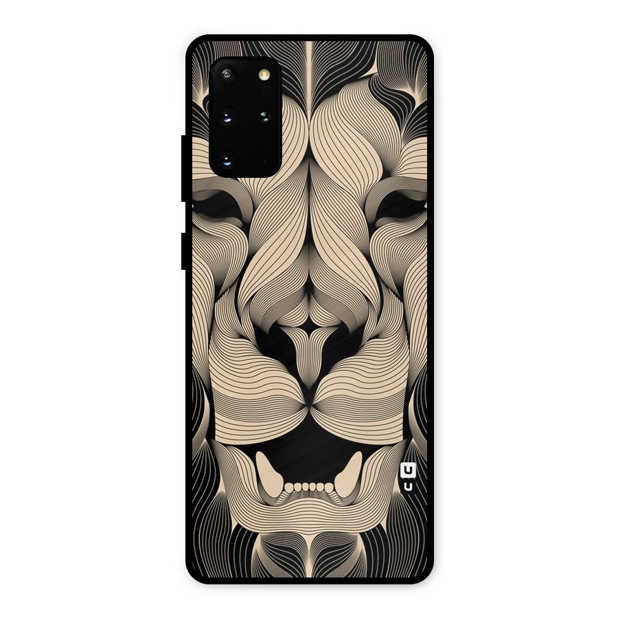 Lion Shape Design Metal Back Case for Galaxy S20 Plus