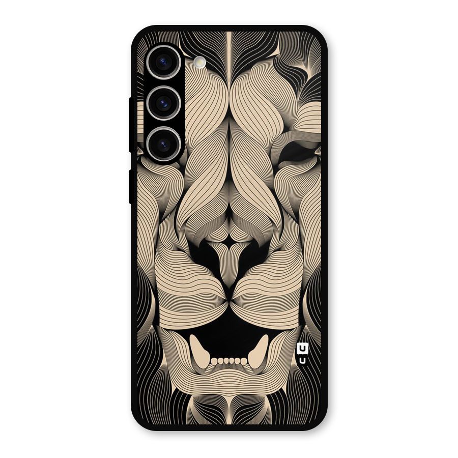 Lion Shape Design Metal Back Case for Galaxy S23 Plus