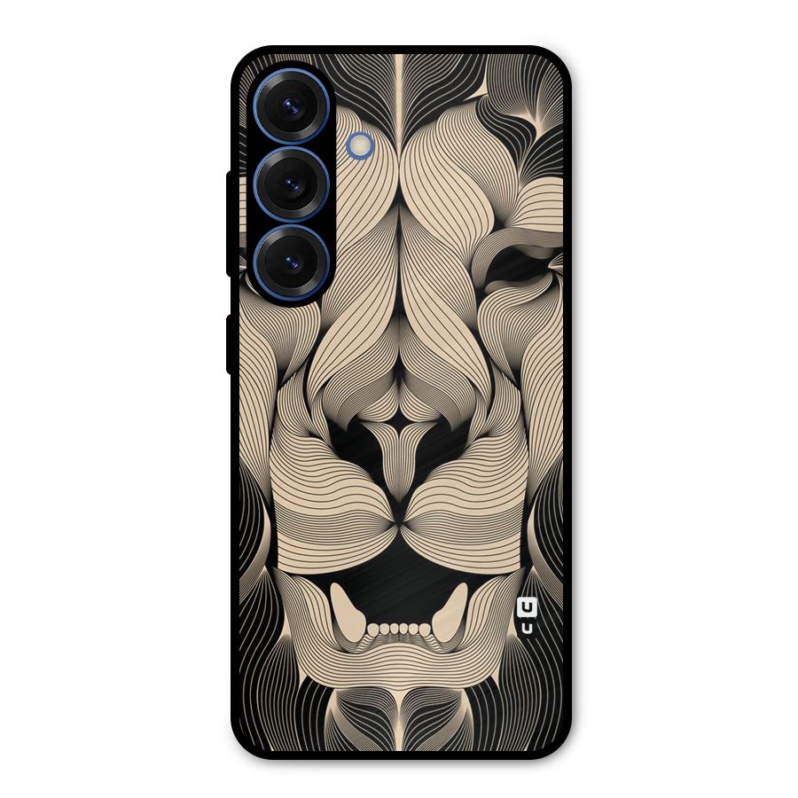 Lion Shape Design Metal Back Case for Galaxy S25