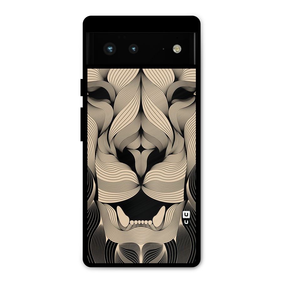Lion Shape Design Metal Back Case for Google Pixel 6
