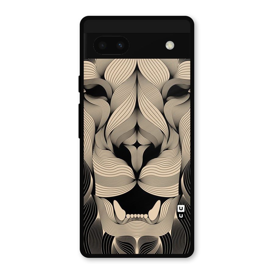 Lion Shape Design Metal Back Case for Google Pixel 6a