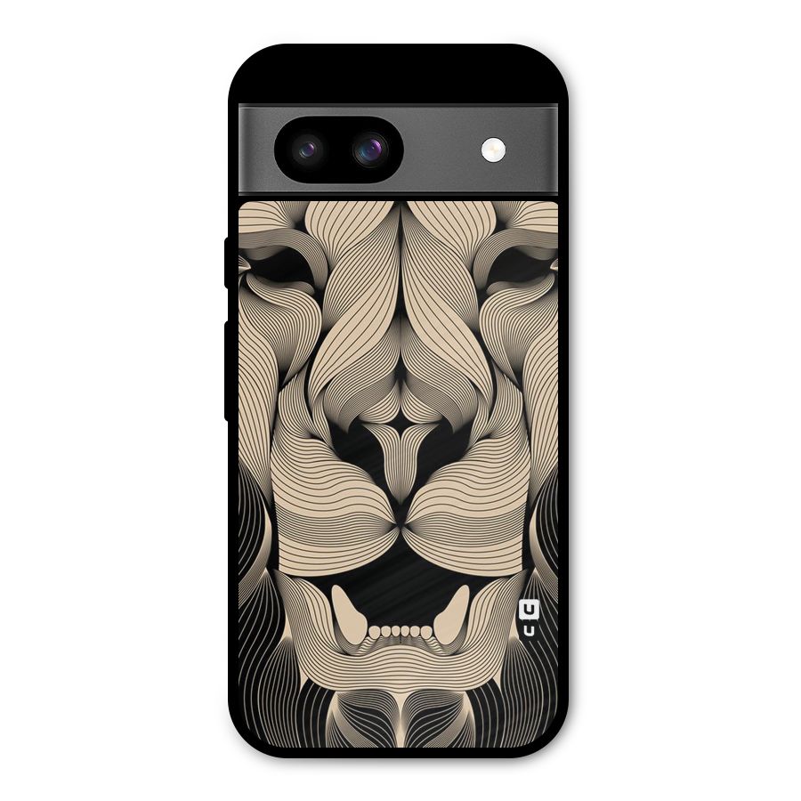 Lion Shape Design Metal Back Case for Google Pixel 8a
