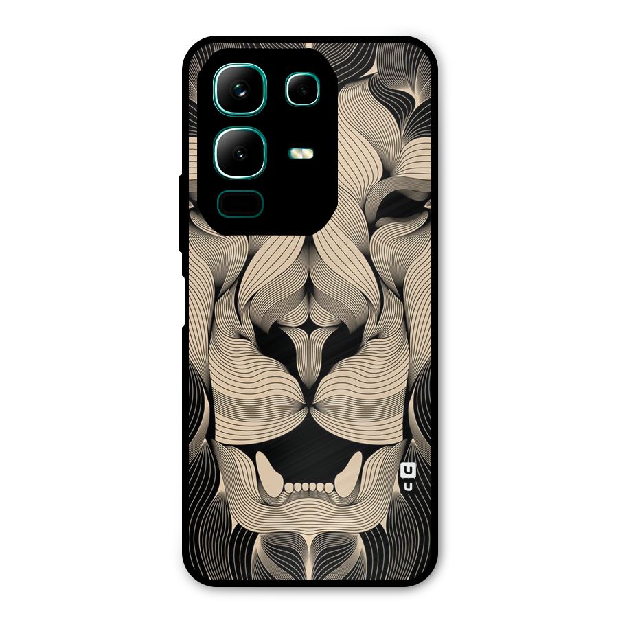 Lion Shape Design Metal Back Case for Infinix Note 50x