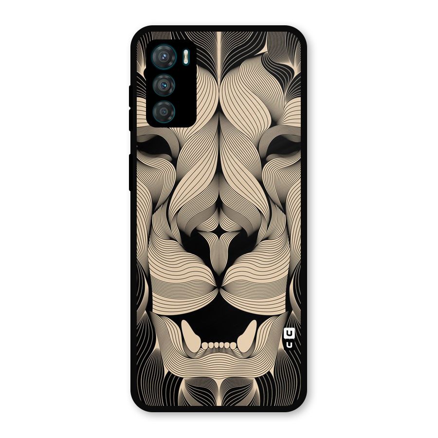 Lion Shape Design Metal Back Case for Moto G42