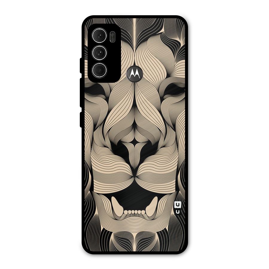 Lion Shape Design Metal Back Case for Moto G60