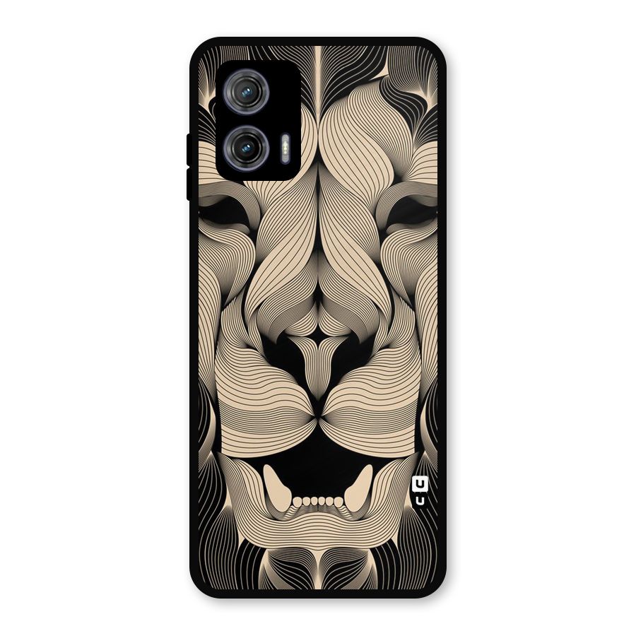 Lion Shape Design Metal Back Case for Moto G73