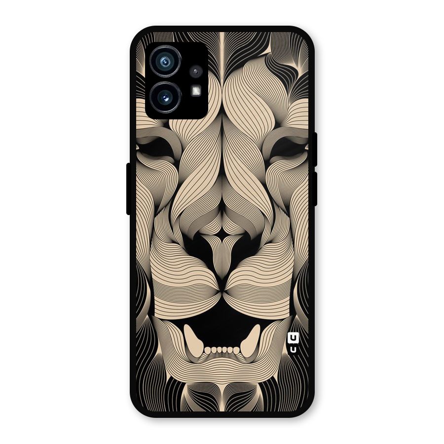 Lion Shape Design Metal Back Case for Nothing Phone 1