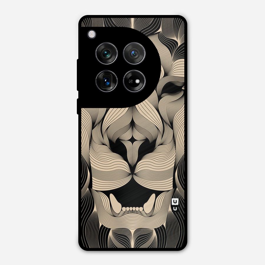 Lion Shape Design Metal Back Case for OnePlus 12