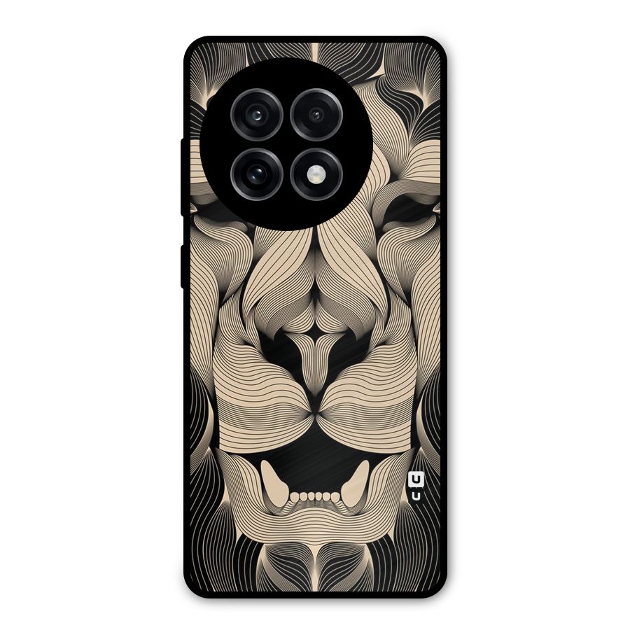 Lion Shape Design Metal Back Case for OnePlus 13R