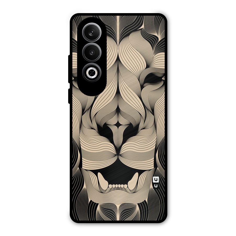 Lion Shape Design Metal Back Case for OnePlus Nord CE4