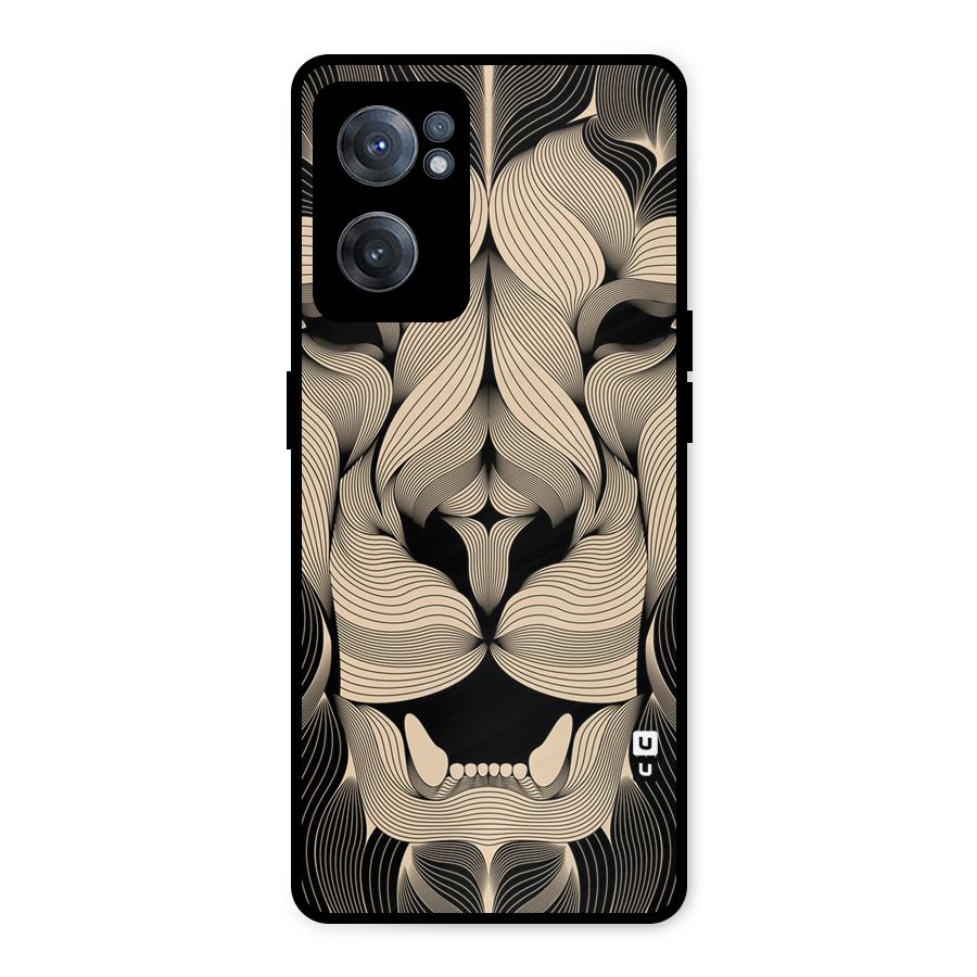 Lion Shape Design Metal Back Case for OnePlus Nord CE 2 5G