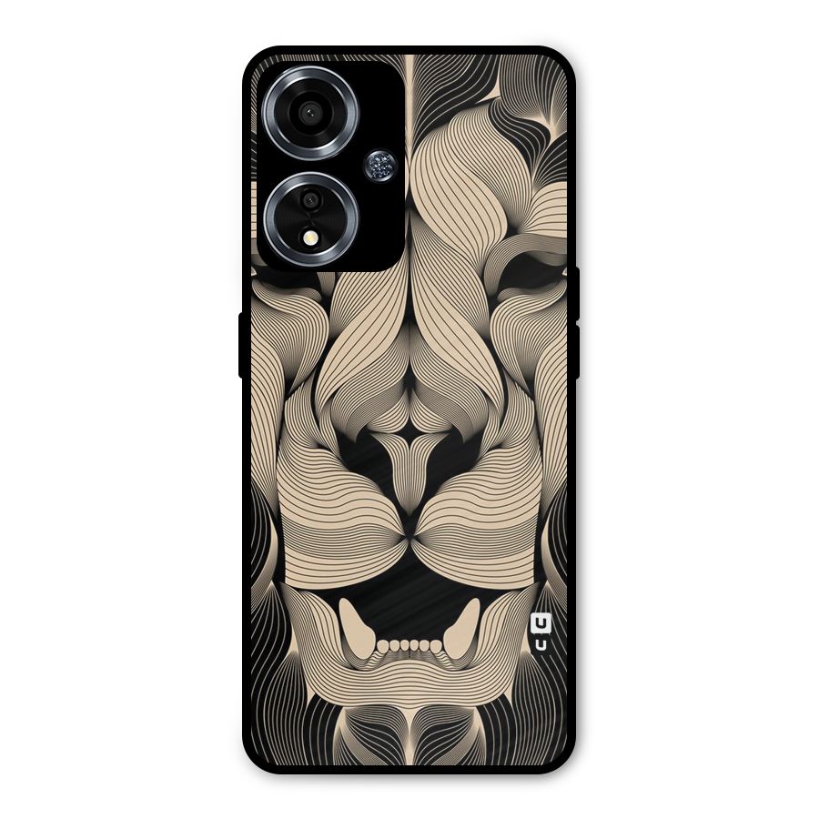 Lion Shape Design Metal Back Case for Oppo A59