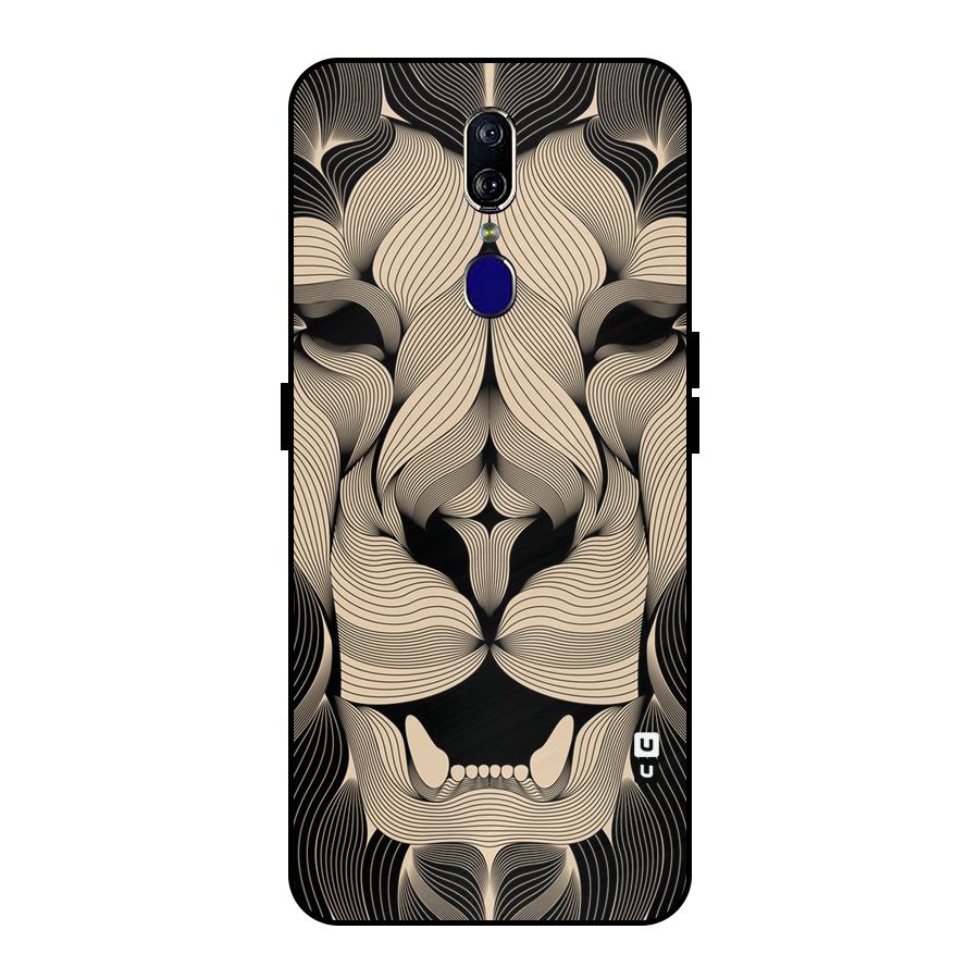 Lion Shape Design Metal Back Case for Oppo F11