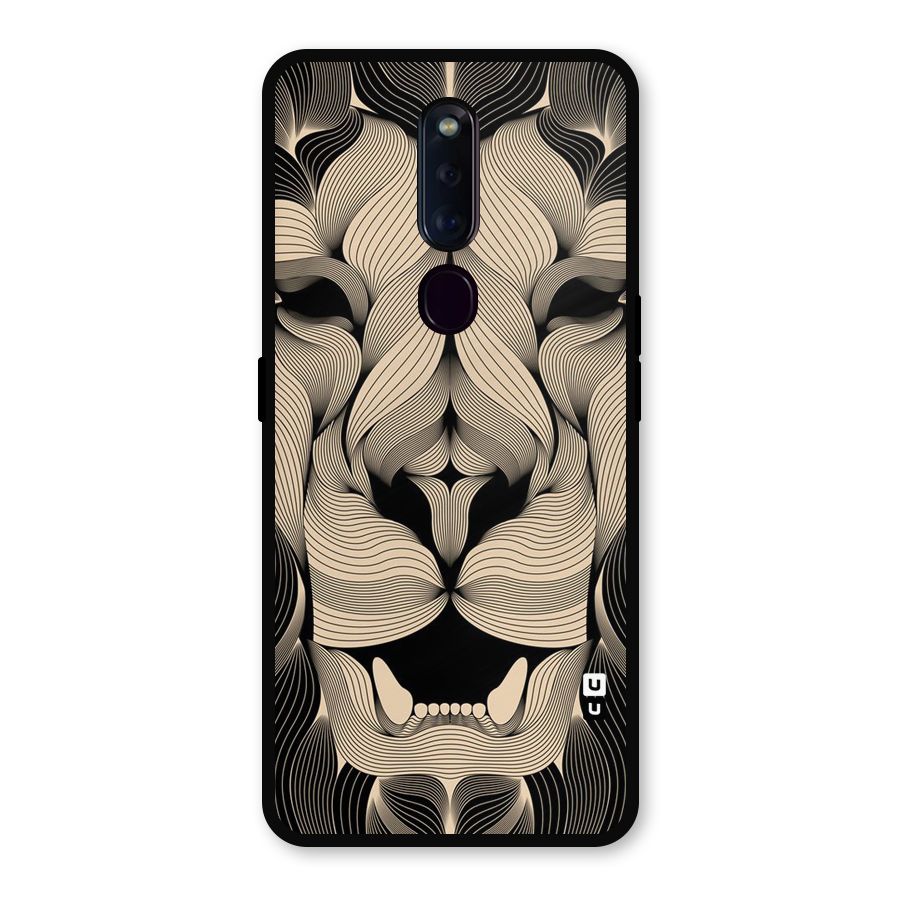 Lion Shape Design Metal Back Case for Oppo F11 Pro
